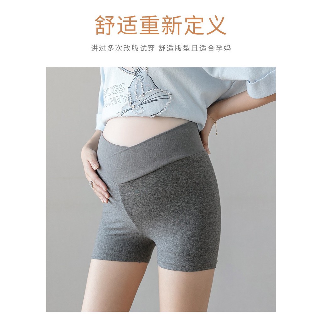 Quần Bầu Sooc,Quần Đùi Bầu Cạp Chéo Tiện Lợi QD9