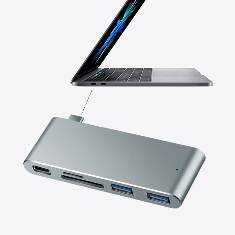 [Mã ELMS4 giảm 7% đơn 500K] LeTouch USB-C Combo HUB 5 in 1 Cho MacBook