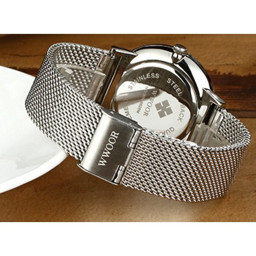 Đồng Hồ Nam WWOOR 8826 Máy Nhật Dây Thép Mành Cao Cấp - Nhiều Màu | BigBuy360 - bigbuy360.vn
