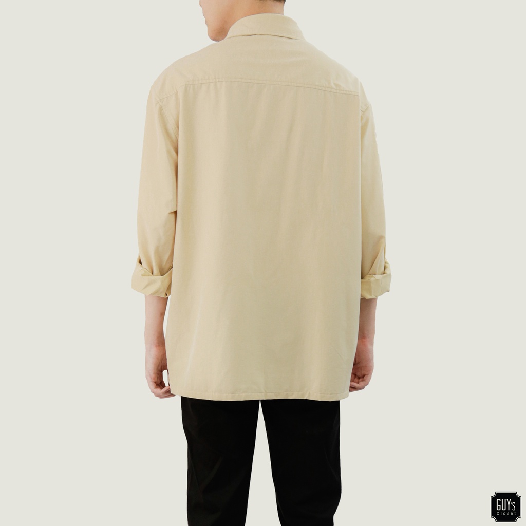 [HÀNG THIẾT KẾ] Áo sơ mi Button Shirt GUY's Closet, chất liệu kaki, thấm hút mồ hôi tốt | BigBuy360 - bigbuy360.vn