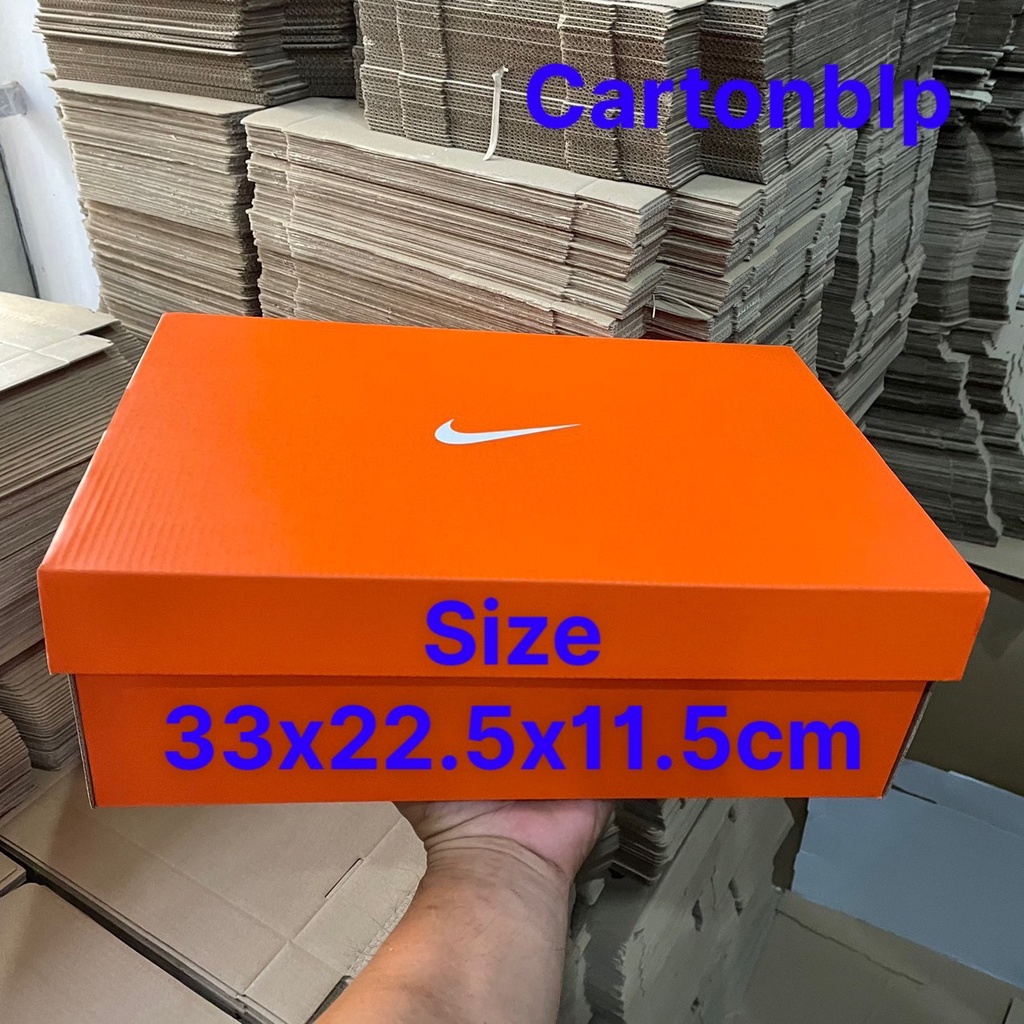 COMBO 20 HỘP CARTON ĐỰNG GIÀY, DÉP CHÍNH HÃNG NIKE MÀU CAM