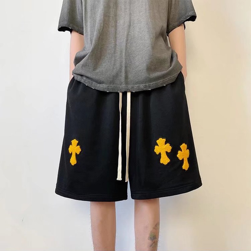 Quần Short Da Dây Rút Ống Rộng Phong Cách Hip Hop Cá Tính Cho Nam