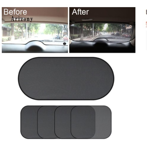 Bộ 5 tấm lưới che nắng rèm treo chống tia UV mát gắn kính chắn gió trước sau cửa sổ xe hơi ô tô cho Toyota Vios Innova