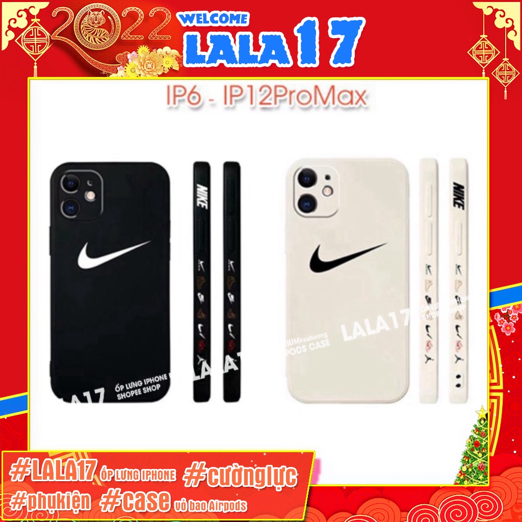 Ốp lưng iphone N-I-K-E cạnh vuông in hình viền NI.KE 6/6plus/6s/6splus/7/7plus/8/8plus/x/xr/xs/11/12/pro/max/plus/promax