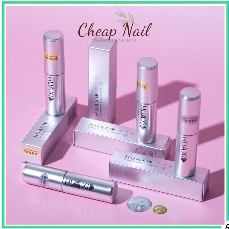 Sơn mắt mèo kim cương Huaxi 9D chính hãng Cheap nail - sơn gel mắt mèo kim cương Huaxi lấp lánh sang chảnh (lẻ chai)