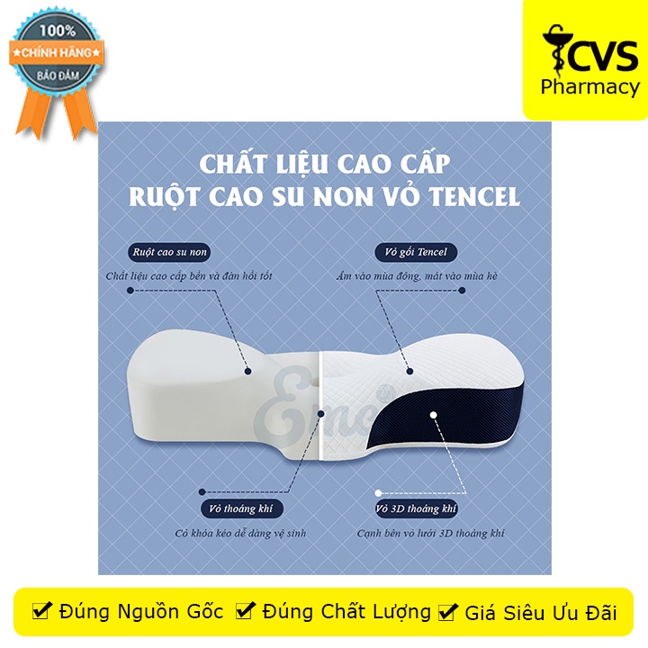 Gối EMA - Nâng đỡ cổ vai gáy khi ngủ - Size M &amp; L - CVSpharmacy