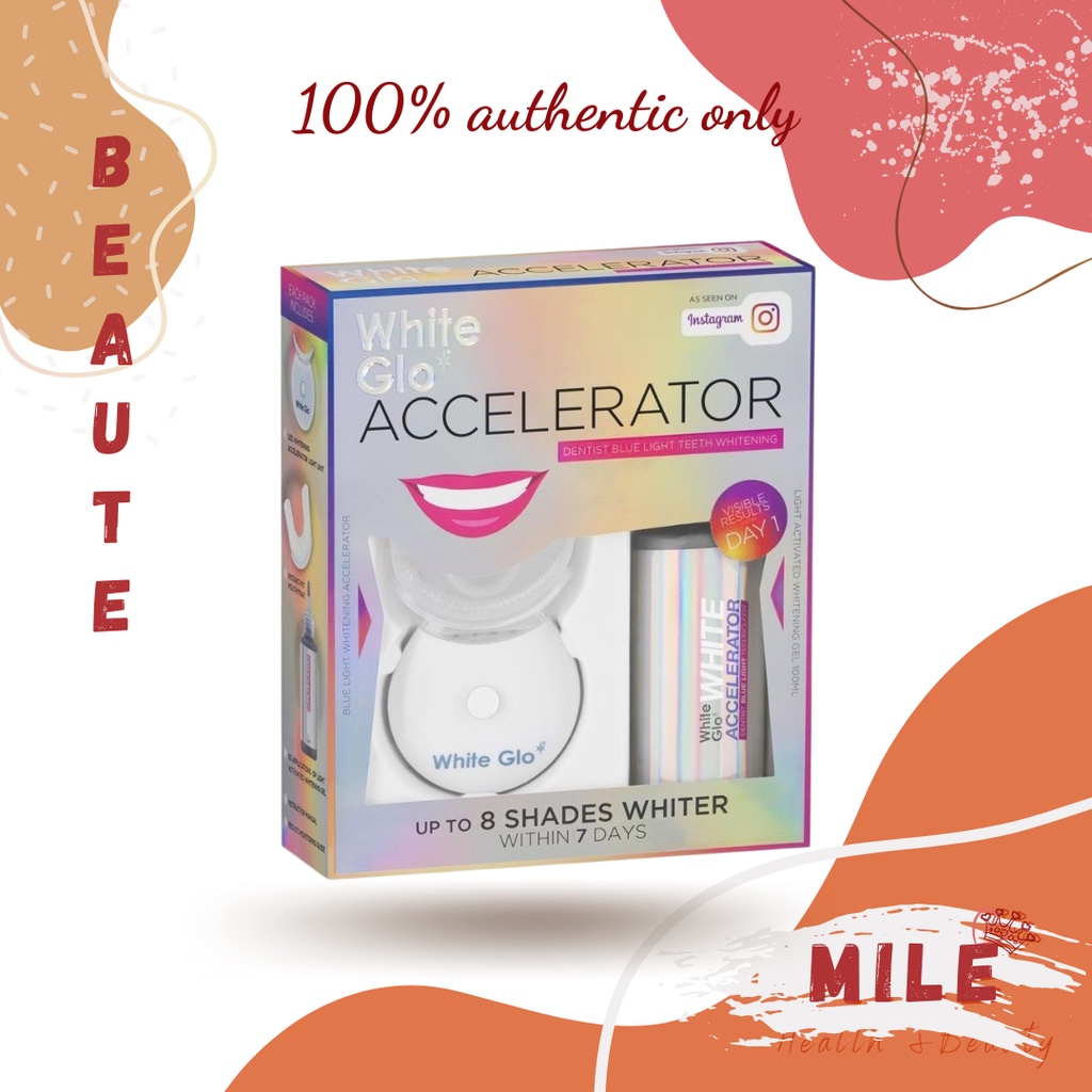 Set Ngậm Trắng Răng White Glo Accelerator hàng Úc