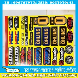 Logo trang trí xe máy size giấy A4