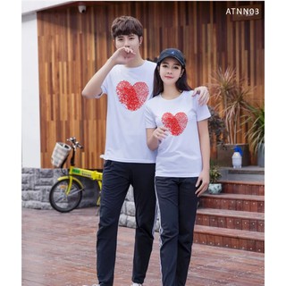 [MẪU BÁN CHẠY] ÁO THUN NAM NỮ IN HÌNH TRÁI TIM MÀU ĐỎ  MẶC ĐƠN ĐỀU ĐẸP  ĐỦ SIZE ĐỦ MÀU -ATNN03