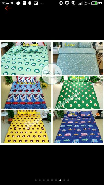 Ga gối cotton poly siêu ngộ nghĩnh