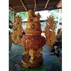 Đỉnh thờ gỗ mít ta