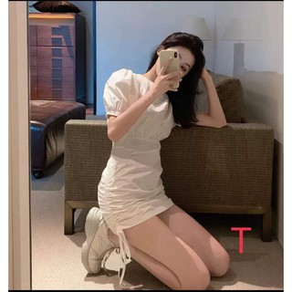 Váy chun eo rút dây 2 bên DTR0221