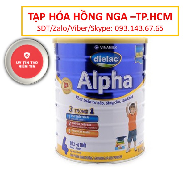 [ Giá Hủy Diệt ] Sữa bột Dielac Alpha 4 lon 1,5kg