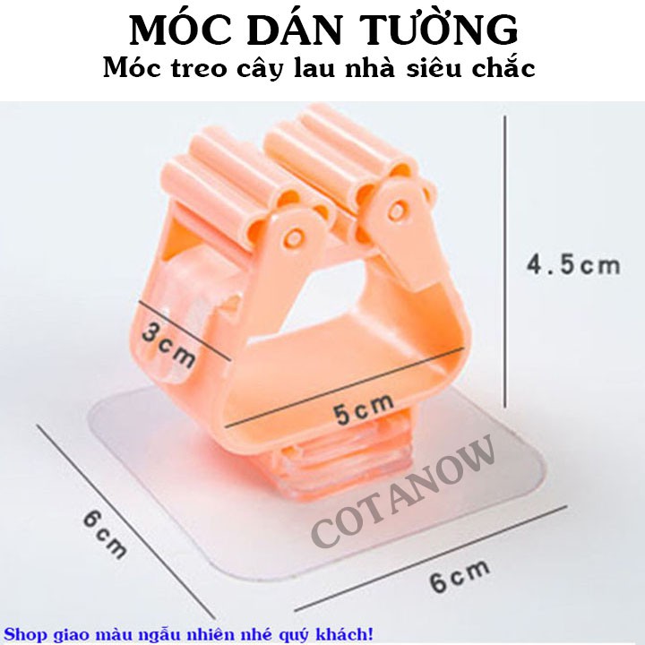 Móc Dán Tường - Móc Treo Cây Lau Nhà siêu chắc, siêu dính COTANOW