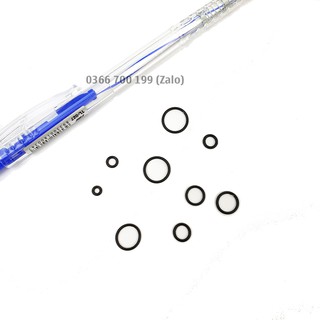 Oring đen NBR [4,5,6,7,8,9,10,11,12] * [Dày = 1mm] - Gioăng sim cao su đen chịu dầu