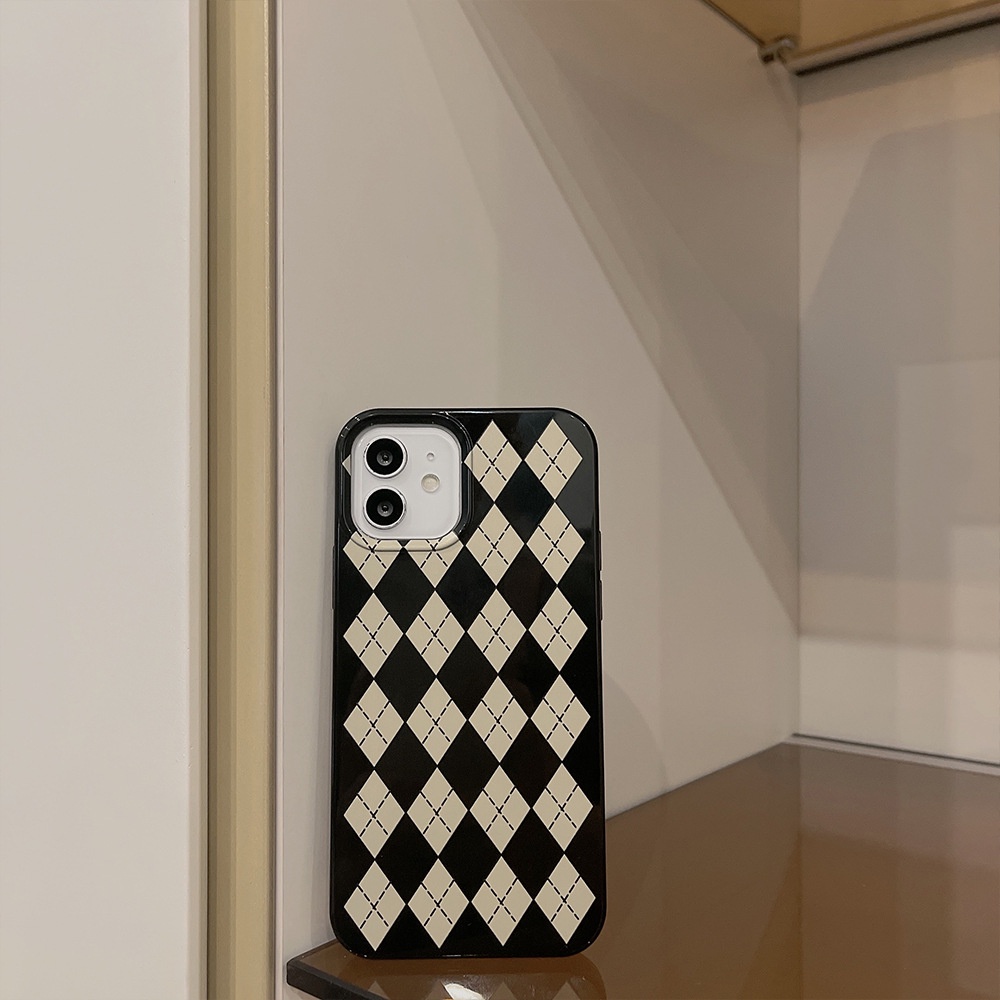 Ốp lưng iphone Ốp Điện Thoại Mềm Dày Chống Sốc Kiểu Cổ Điển 12 Cho iPhone13pro max iPhone 11 8 X Dinuo case-III