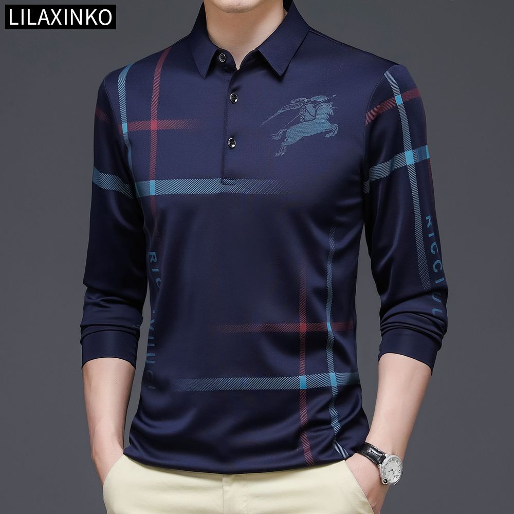 Áo Thun Polo Tay Dài Kẻ Sọc 3 Màu Thời Trang Dành Cho Nam