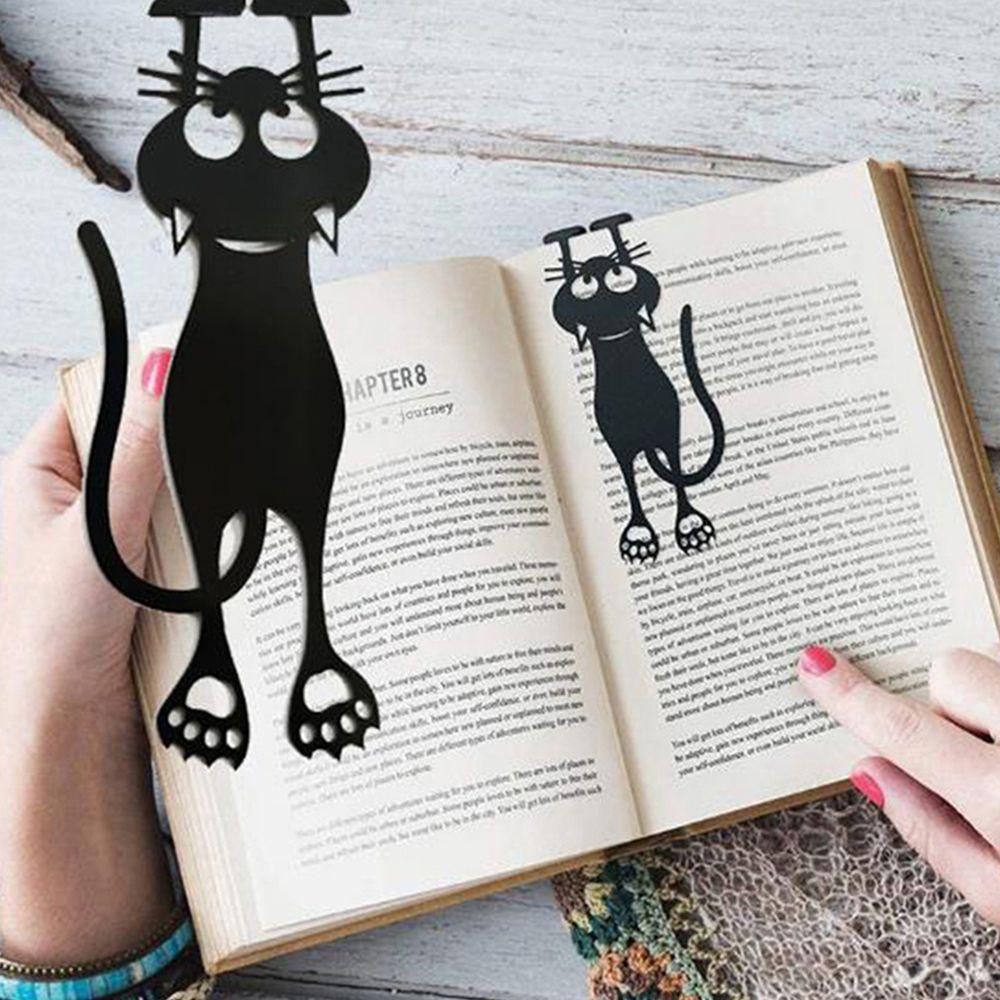 Kẹp Đánh Dấu Trang Sách Hình Mèo Đen Đáng Yêu