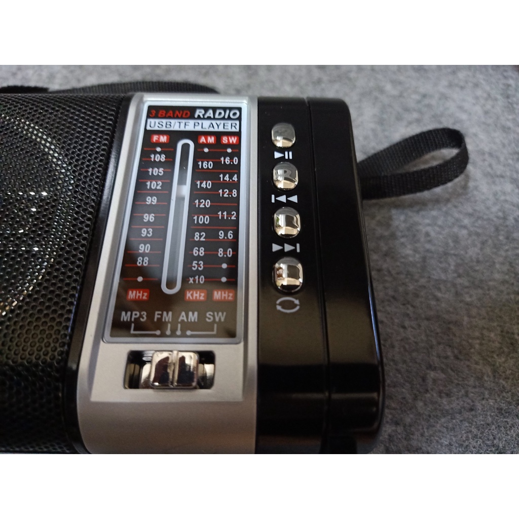 ĐÀI RADIO WAXIBA XB-771-772 URT Đài FM có hỗ trợ thẻ nhớ TF và USB có đèn pin thiết kế sang trọng