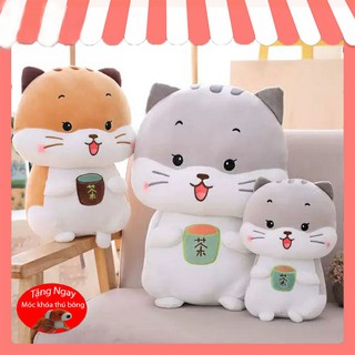 Gấu bông chuột thêu túi💝FREESHIP🍅Thú bông ngộ nghĩnh đáng yêu Chất liệu vải nhung mềm min nhồi bông _Gb43