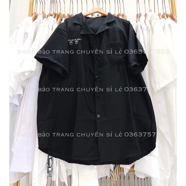 Áo Sơ Mi Chữ Hàn Dáng Rộng Kiểu Dáng Unisex Nam Nữ Mặc Đôi Nhóm Đi Học Đi Chơi Cá Tính Ulzzang