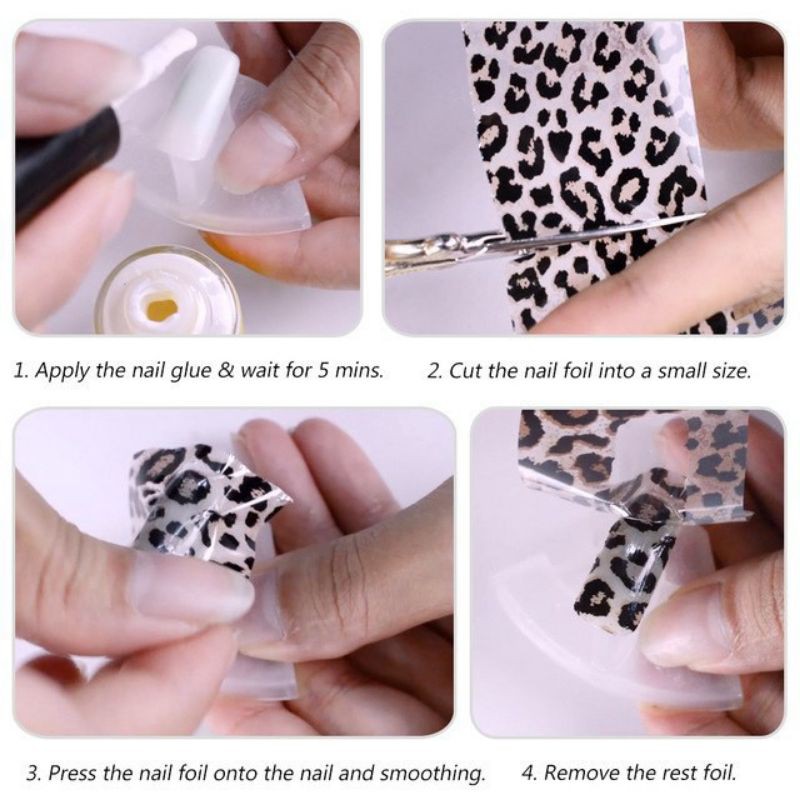 Keo dán foil trang trí móng