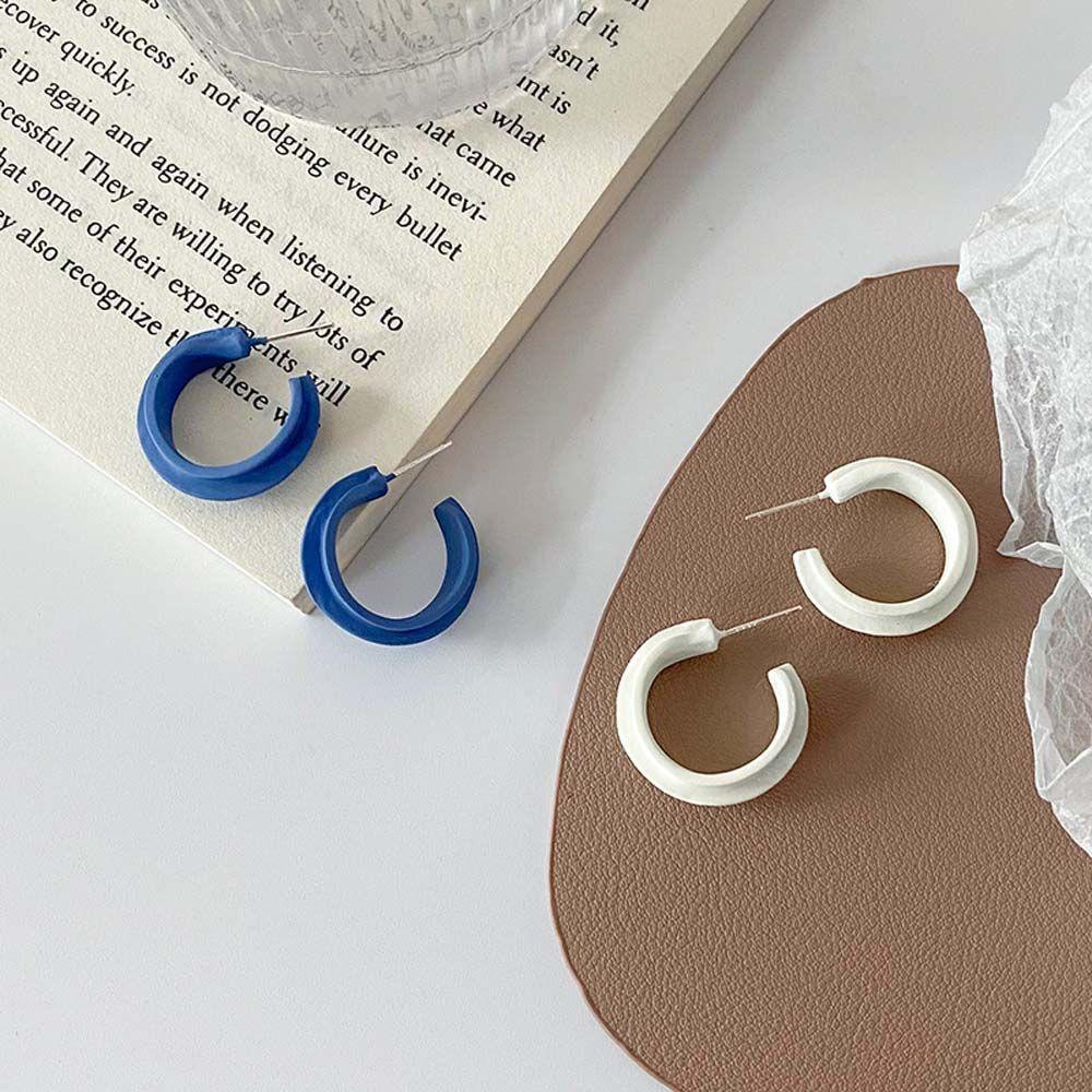 Bông Tai Hình Tròn Phong Cách Hàn Quốc Thời Trang Cho Nữ