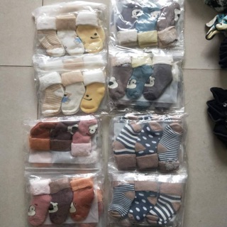 Tất xù set 3 đôi dày dặn