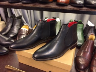Giày Chelsea Boot Đế Phíp Da Bò