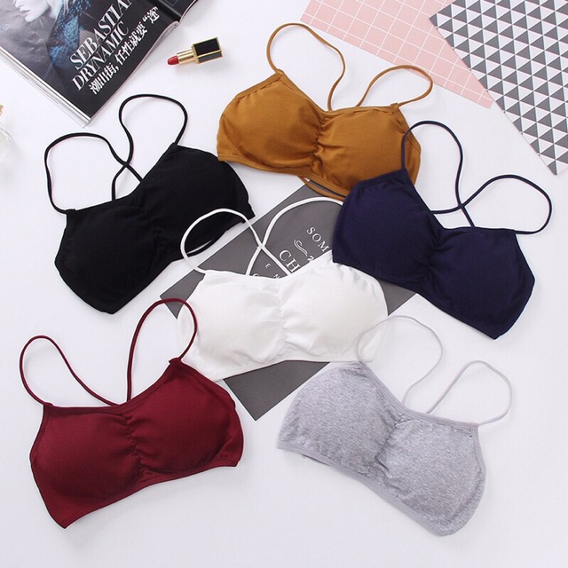 Bra cup ngang Sarah Lingerie dây lưng chéo nhiều màu