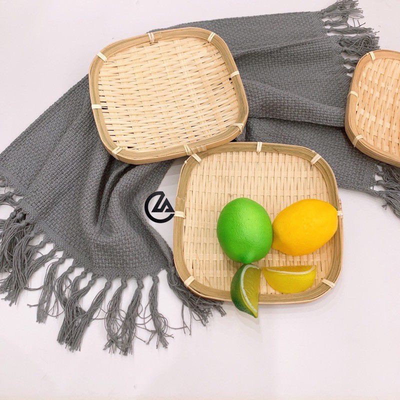 Mẹt tre vuông/mẹt tre nan trắng hàng xuất khẩu