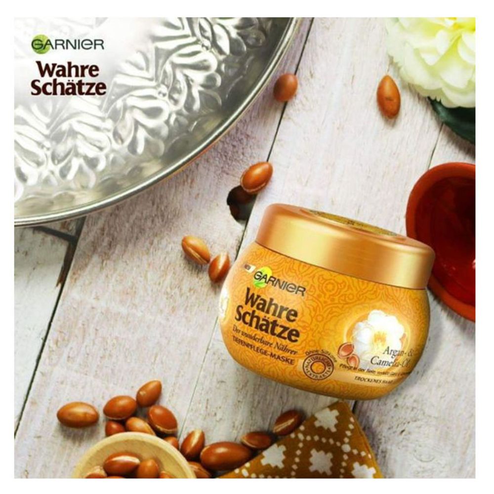 Kem ủ tóc Garnier 300ml giúp phục hồi tóc hư tổn - Shop Lavenic