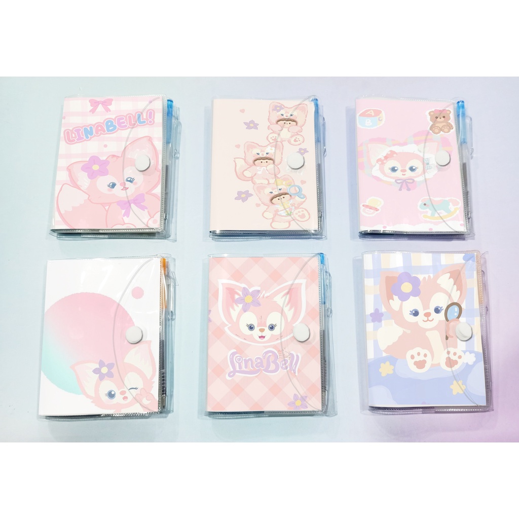 sổ kèm bút gấu dâu tây lotso SB51 9.5x12cm tập có viết cáo lina thỏ stella cute dễ thương DF friends