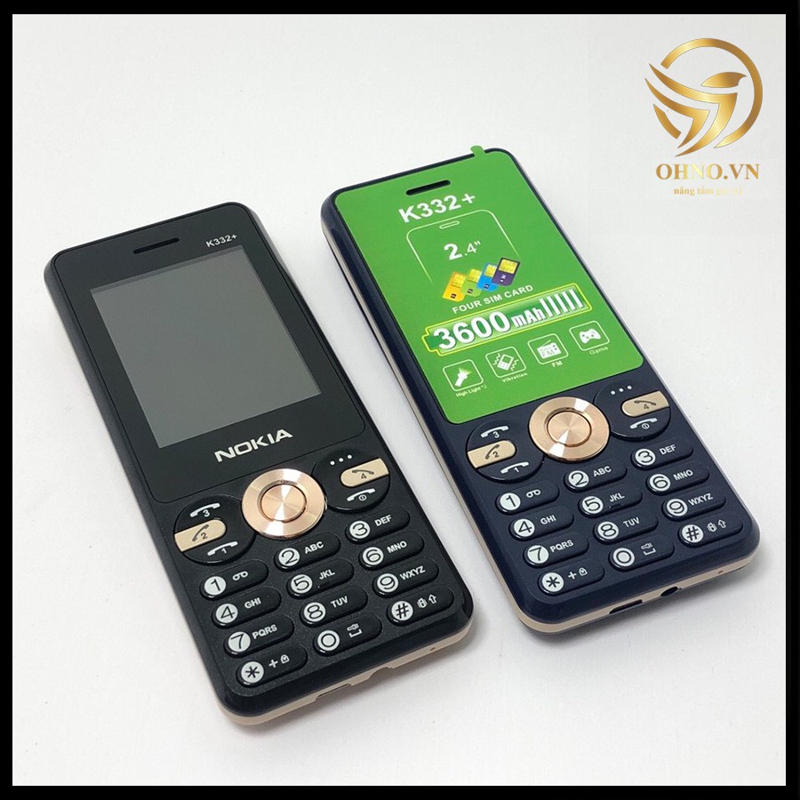 Điện Thoại Phổ Thông Giá Rẻ Nokia 4 Sim 4 Sóng Điện Thoại Đập Đá Cho Người Già - OHNO Việt Nam | BigBuy360 - bigbuy360.vn