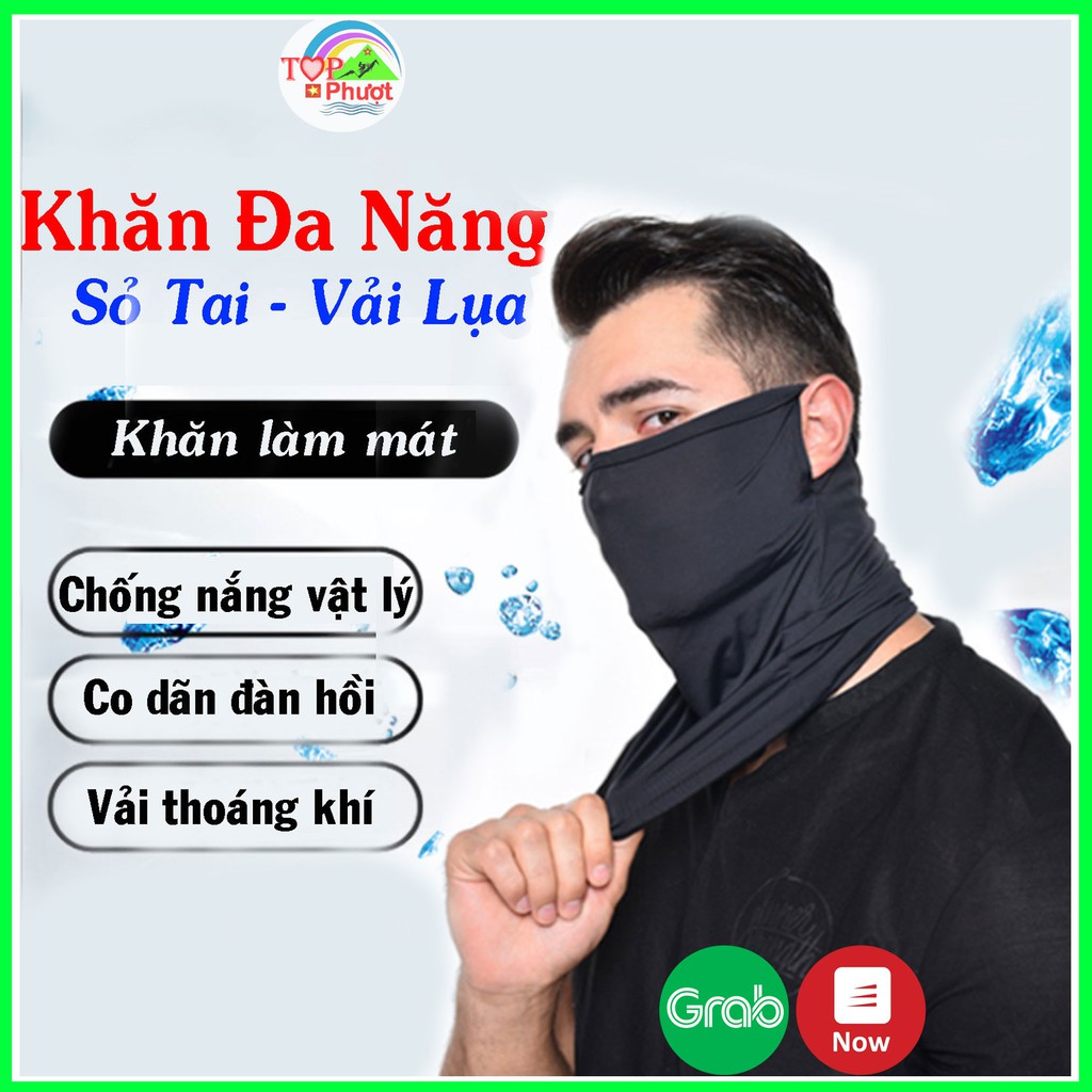 Khẩu Trang Phượt Đa Năng Chống Nắng Cao Cấp Có Lỗ Xỏ Tai Mẫu Mới - Vải Co Dãn 4 Chiều Đeo Thoải Mái Thoáng Mát