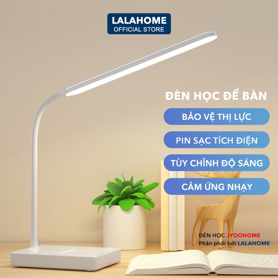 Đèn bàn học làm việc đọc sách sạc tích điện cảm ứng 3 màu ánh sáng đèn học led mini chống cận thị có thể tăng giảm sáng