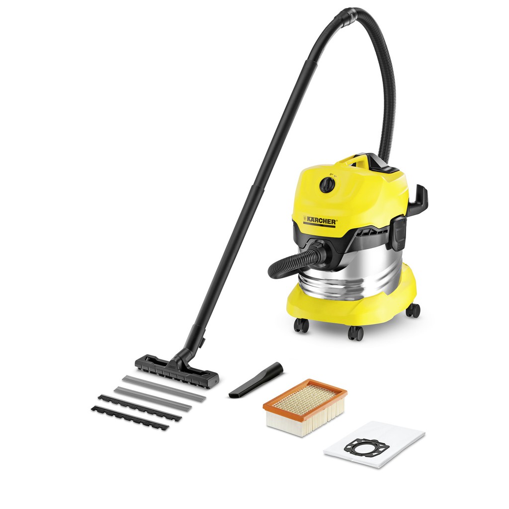 Máy hút bụi khô và ướt Karcher WD4 Premium - Tặng bộ 4 túi lọc bụi trị giá 290.000