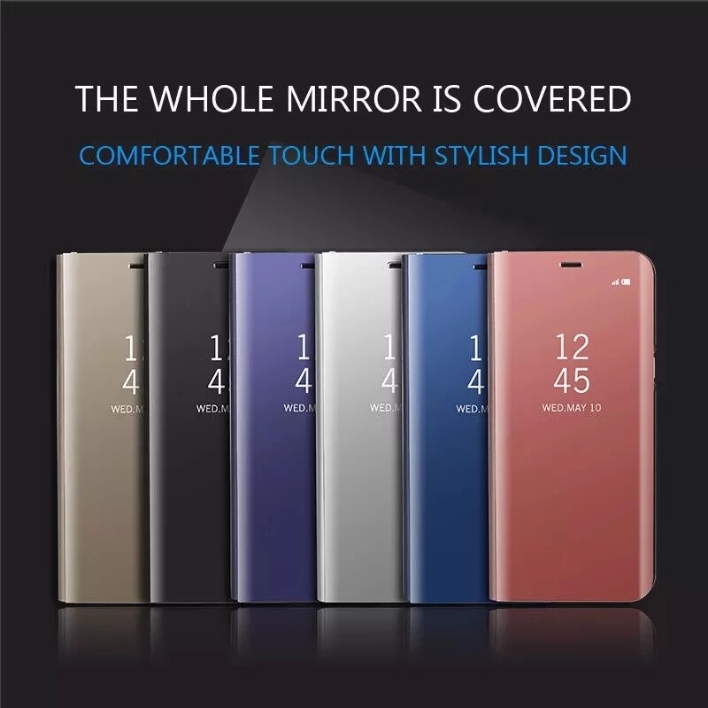 Ốp điện thoại nắp lật mặt gương cho Samsung A8S A9 A9Pro A6 A7 A5 A8 A8Plus 2018 A9 A9Pro 2019 Note 10Lite