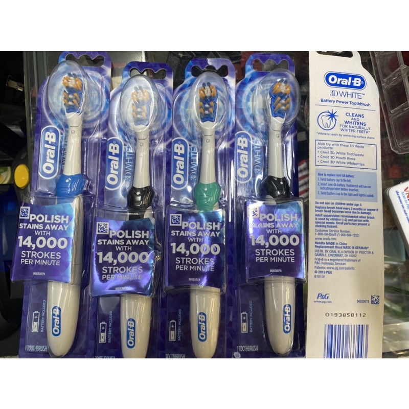 bàn chải chạy pin Oral-b đức