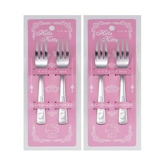 Set 2 dĩa inox hình Hello Kitty (Hàng Nhật nội địa)