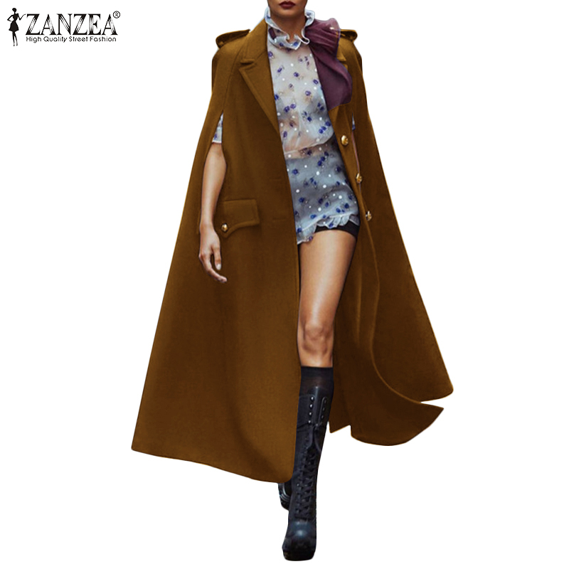 Áo Khoác Cộc Tay Cổ Bẻ Thời Trang Hàn Quốc Dành Cho Bạn Nữ ZANZEA