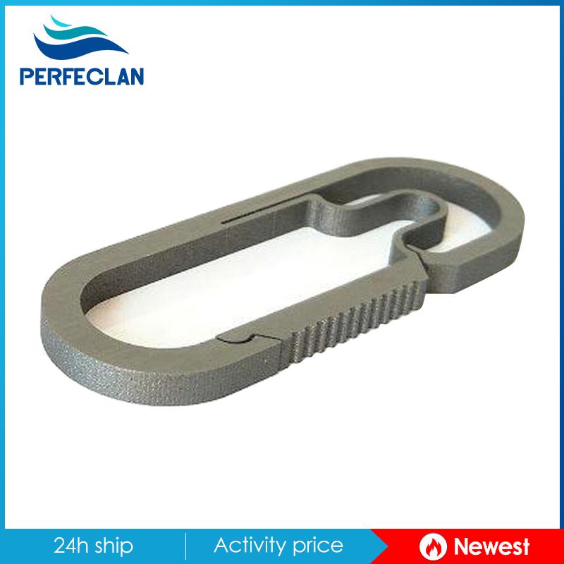 Móc Khóa Carabiner Bằng Titan Màu Bạc 7cm