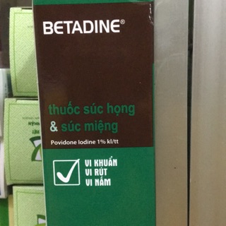 Nước súc miệng diệt khuẩn Betadin