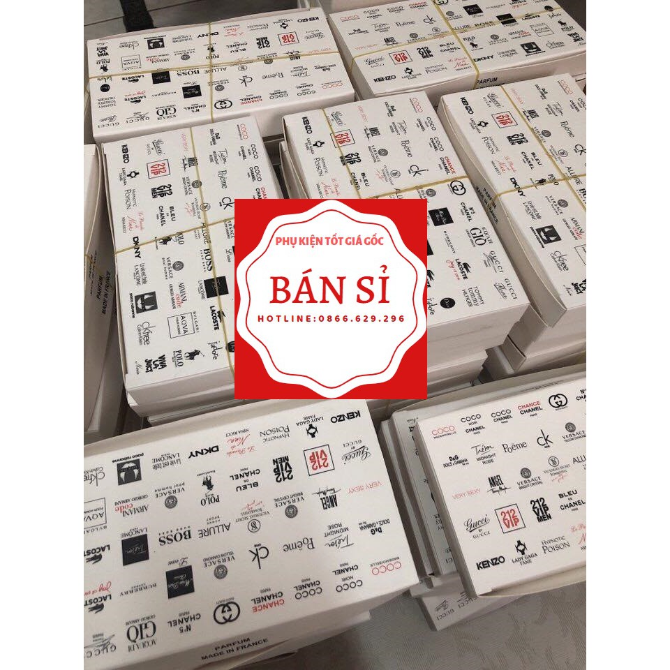  BÁN SỈ 50 SET NƯỚC HOA TEST MINI 20 CHAI 20 MÙI 20 HÃNG KHÁC NHAU