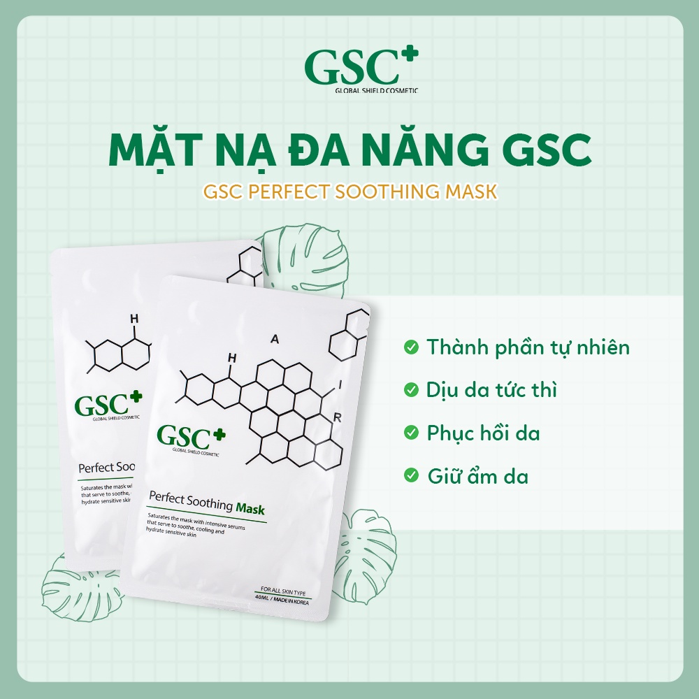 [HN] Mặt nạ tái tạo và phục hồi GSC 30ml ( Hôp 10 miếng )
