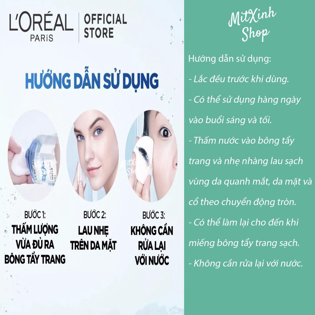 Nước Tẩy Trang Loreal - L'Oreal 3 In 1 Micellar 400ml