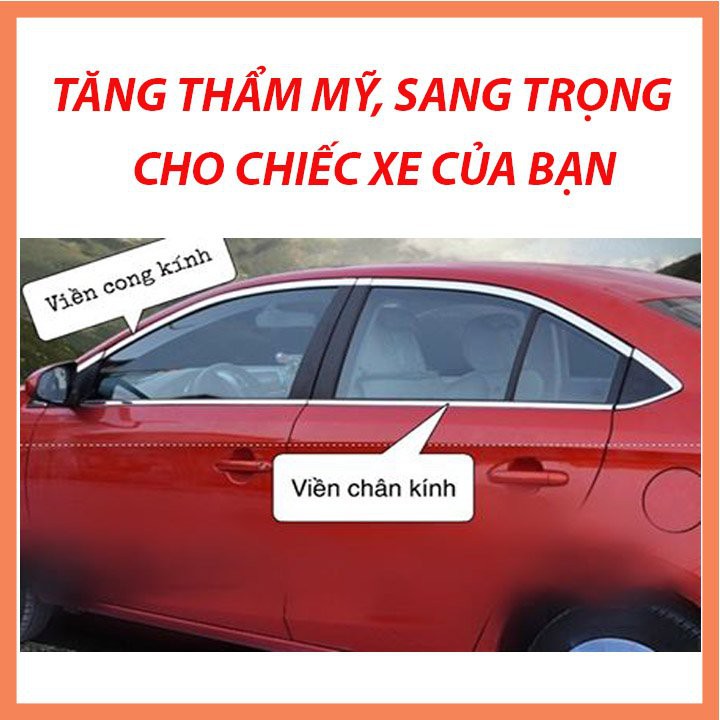 Nẹp chân kính và cong kính Vios đủ Fom đời 2015-2019