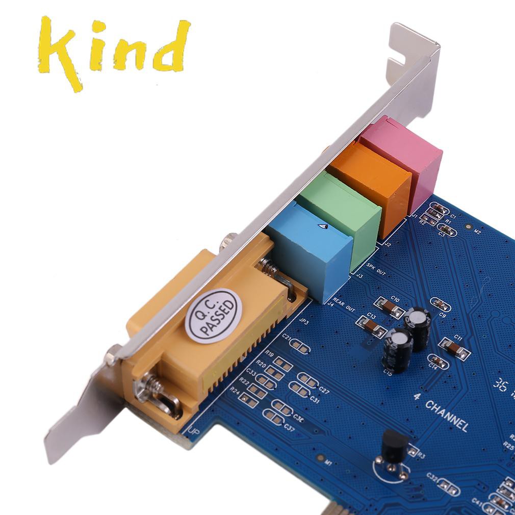 Card Âm Thanh 4 Kênh 5.1 3d Pci Cho Pc Windows Xp / Vista / 7 | BigBuy360 - bigbuy360.vn