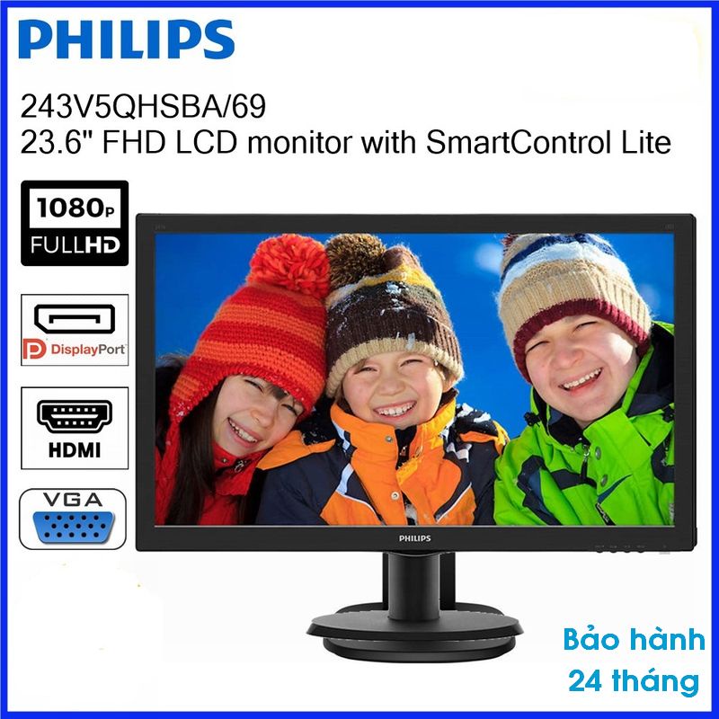 Màn hình LCD Philips 243V5 QHSBA - Hàng Chính Hãng | WebRaoVat - webraovat.net.vn