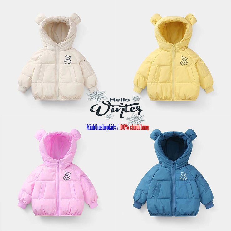 Áo Phao tai gấu Bé trai/Bé gái form 8-16kg-QATE 505